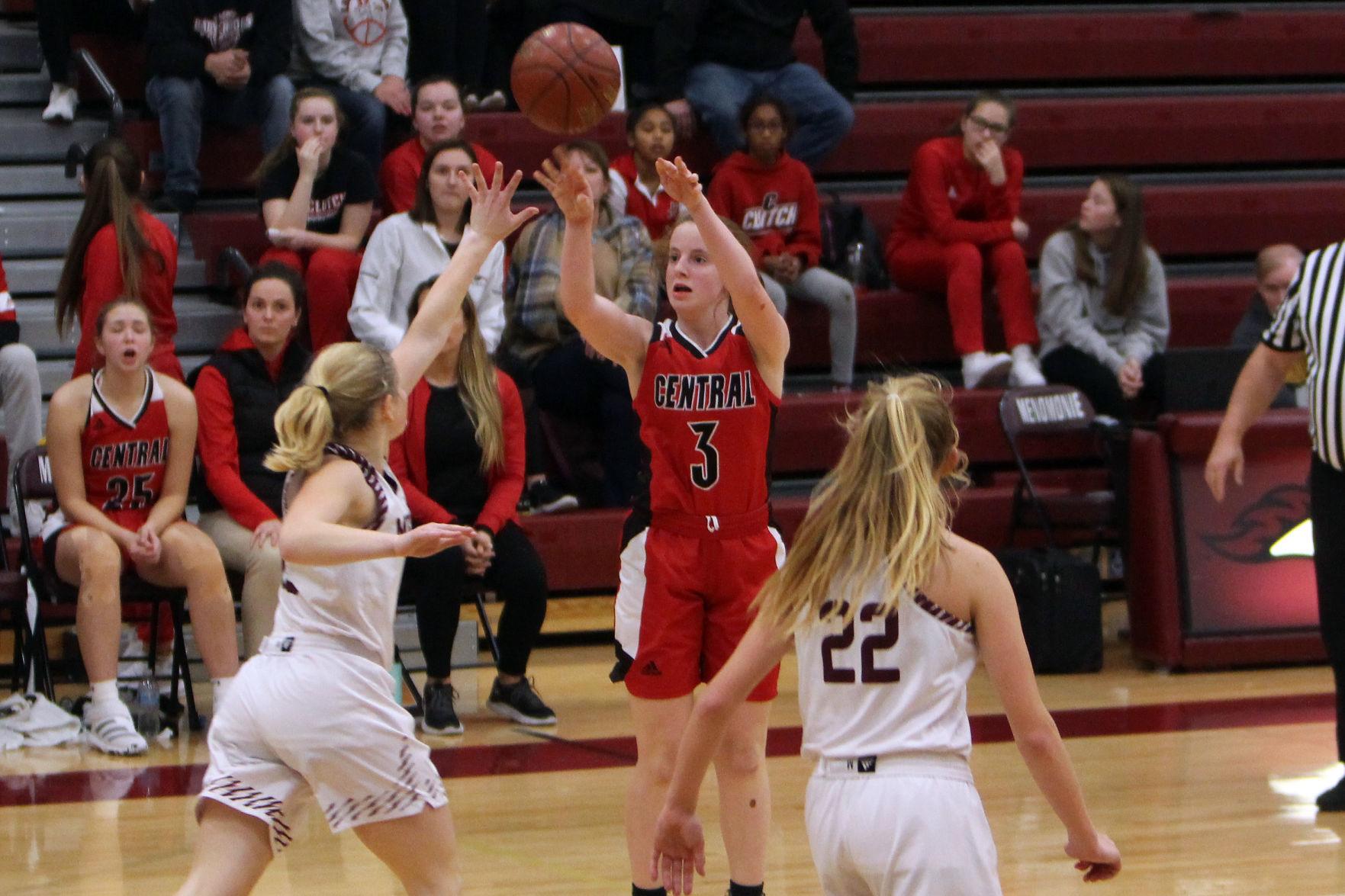La Crosse Central at Menomonie girls basketball 11-21-19